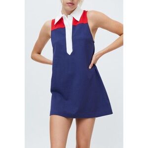 Urban Outfitters Colorblock Polo Collared Tank Dress